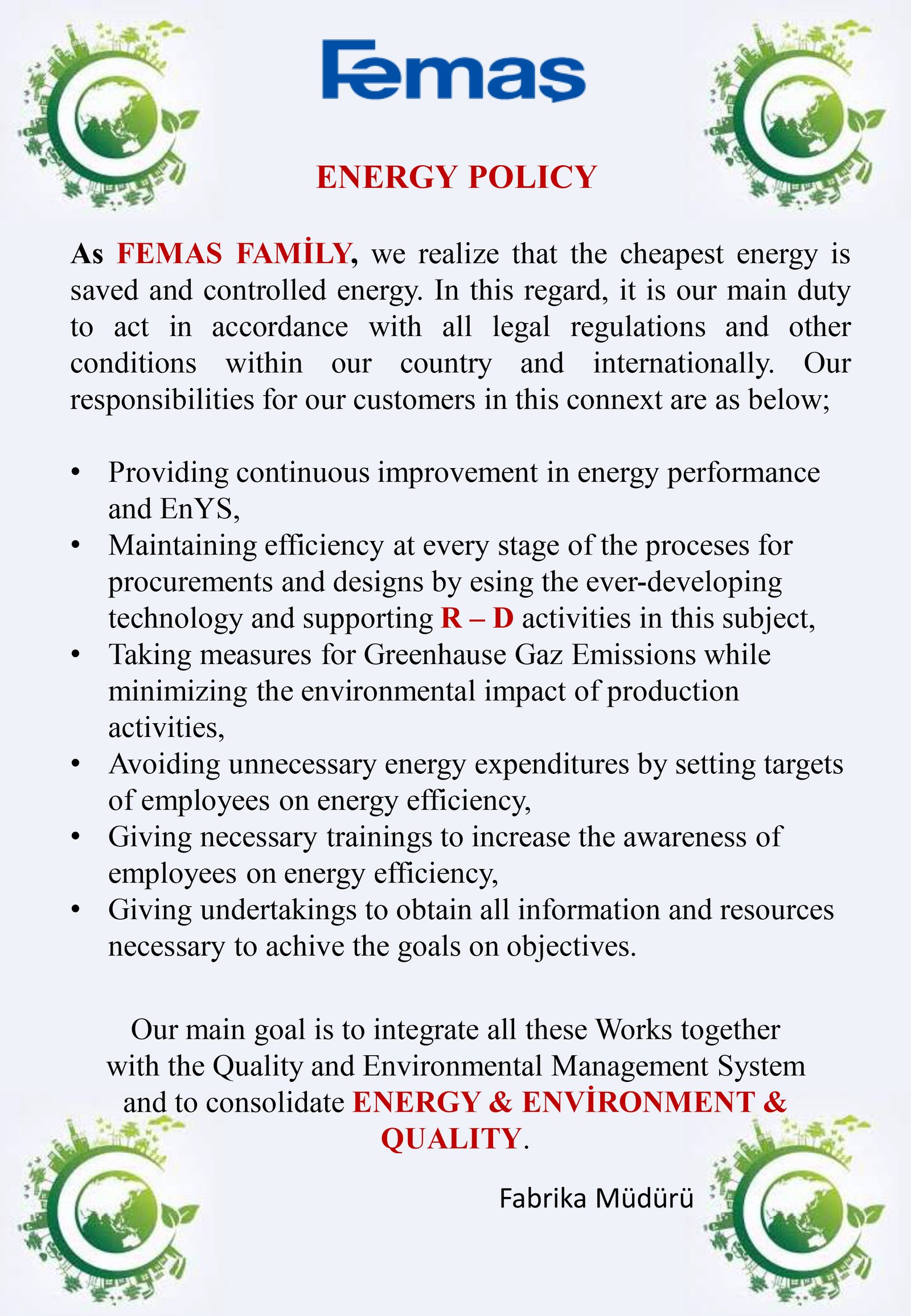 fiorenta energy certificate
